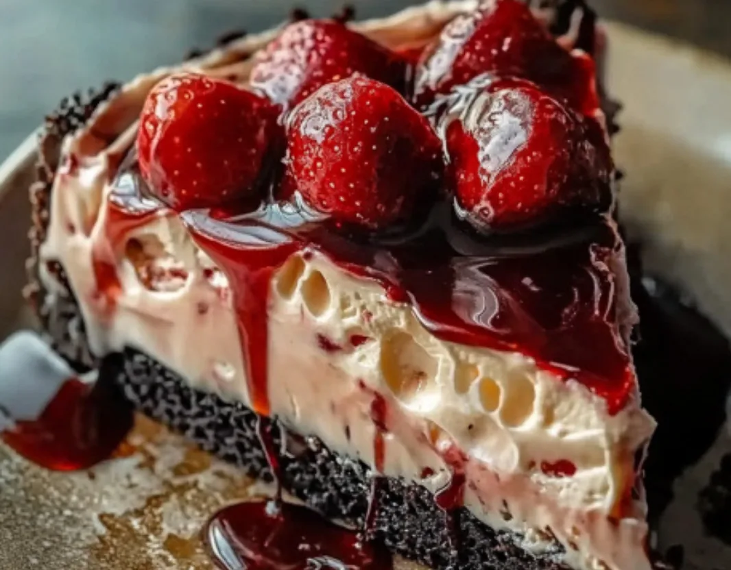 Chocolate Strawberry Cream Pie