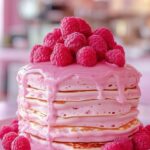 Pink Raspberry Pancakes 3 Pink Raspberry Pancakes