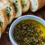 Herb Dipping Oil with Bread 3 Herb Dipping Oil with Bread