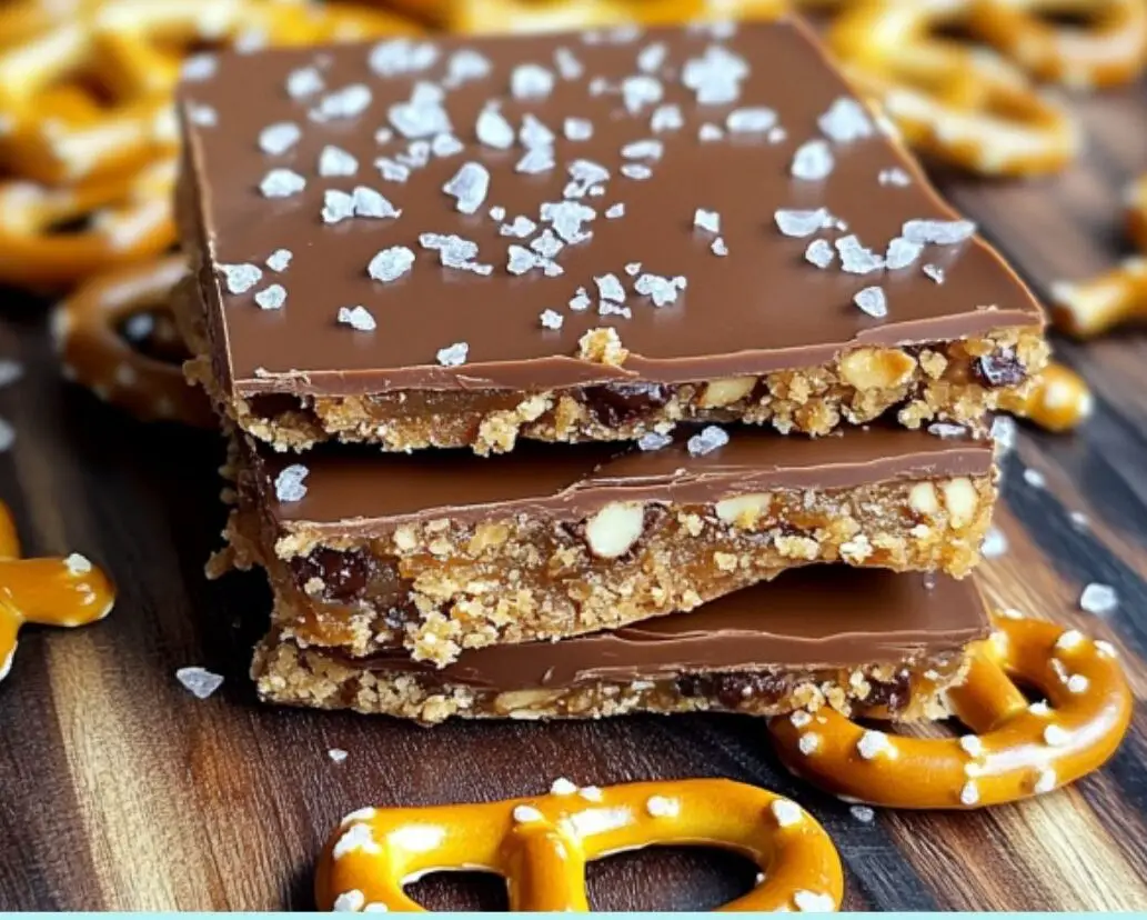 Salted Caramel Pretzel Bars