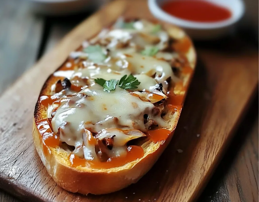 Cheesy Chicken French Bread Pizza