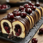 Chocolate Cherry Swiss Roll