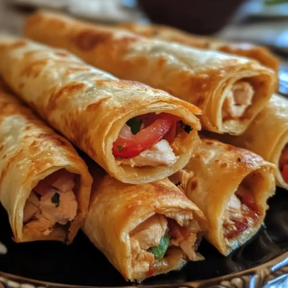 Homemade Chicken Taquitos