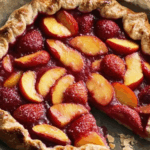 Strawberry and Peach Galette