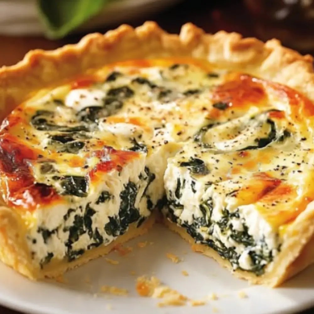 Ricotta Spinach Quiche Delight