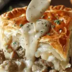 Sausage Gravy Puff Pie 3 Sausage Gravy Puff Pie