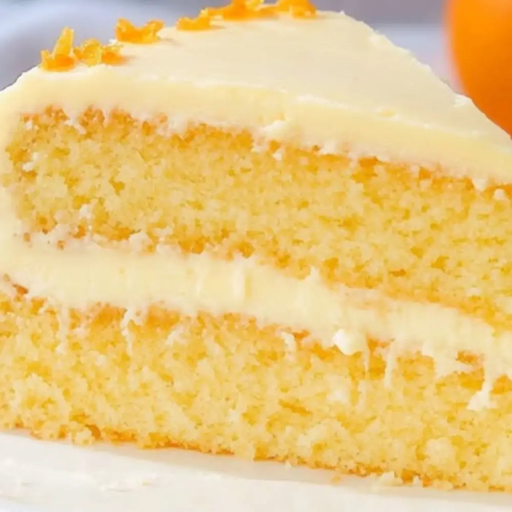 Moist Orange Cream Cheese Cake