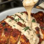 Parmesan Crusted Chicken with Creamy Garlic Sauce 3 Parmesan Crusted Chicken with Creamy Garlic Sauce