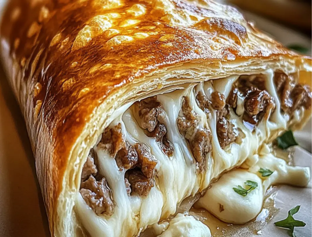 Cheesy Ground Beef Puff