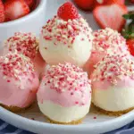 Strawberry Cheesecake Bites 3 Strawberry Cheesecake Bites
