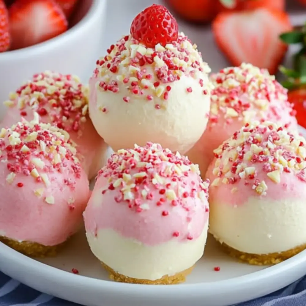 Strawberry Cheesecake Bites