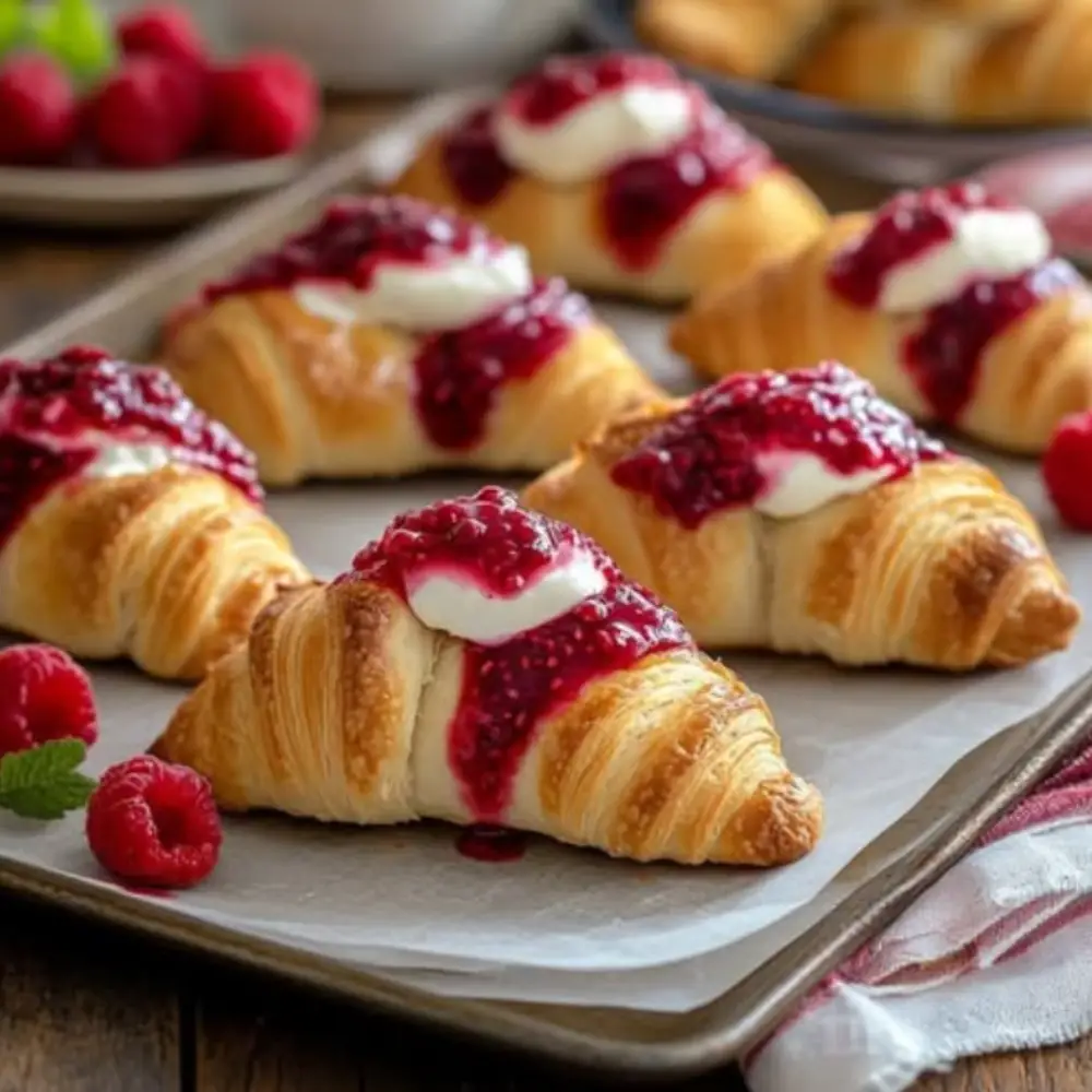 Irresistible Mini Raspberry Cheesecake Crescent Rolls