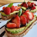 Strawberry Balsamic Avocado Toast 3 Strawberry Balsamic Avocado Toast