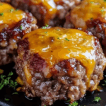 Cheesy Stuffed Meatloaf Bites