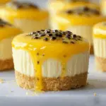 Passionfruit Drip Mini Cheesecakes