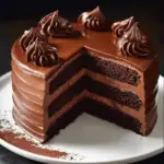 Chocolate Espresso Layer Cake with Whipped Ganache 3 Chocolate Espresso Layer Cake with Whipped Ganache