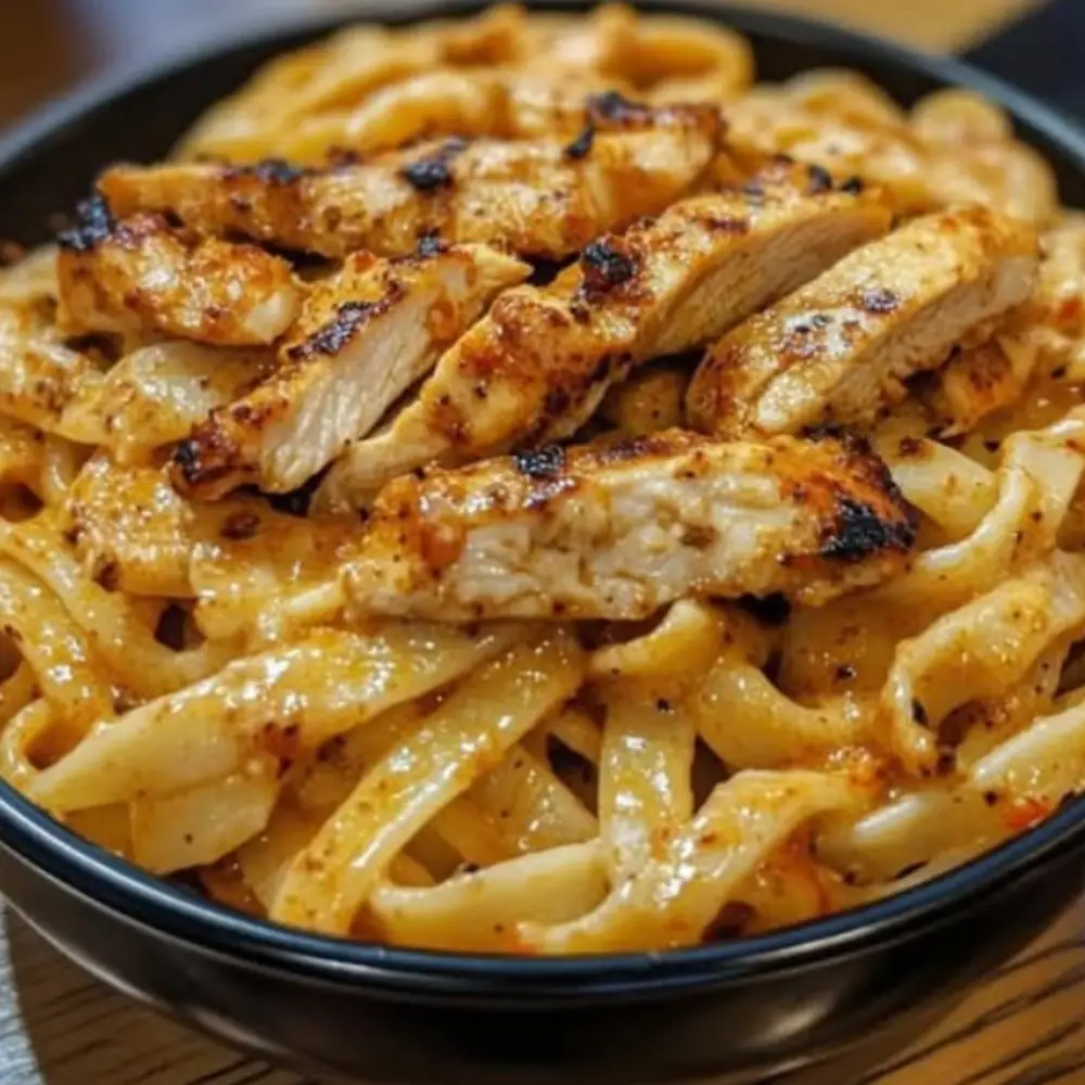 Creamy One-Pot Cajun Chicken Linguine with Garlic Parmesan Sauce