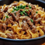 Creamy Chicken Stroganoff Noodles