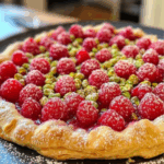 Pistachio-Raspberry Galette