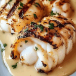 Grilled Lobster Tails with Creamy Garlic Butter Sauce