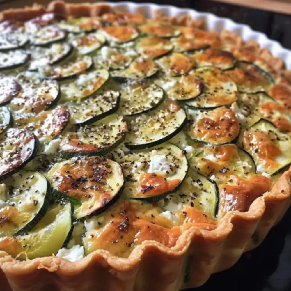 Zucchini and Goat Cheese Tart