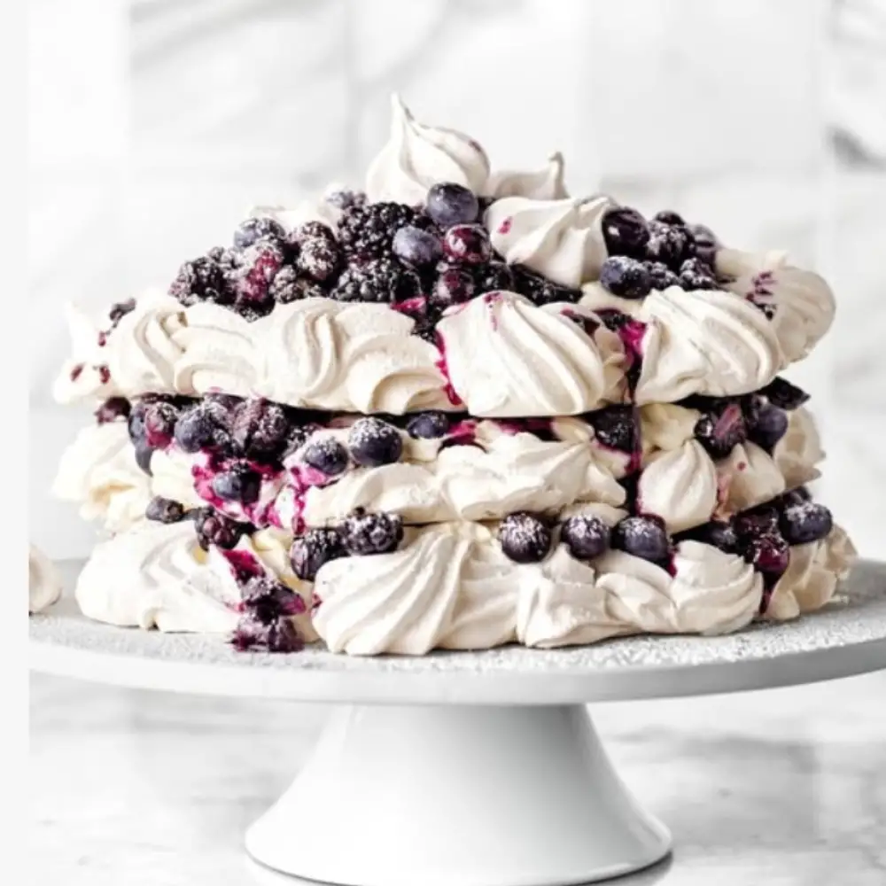 Blueberry Pavlova Cake