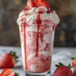 Strawberries & Cream Frappuccino (Homemade Café Style)