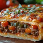 Cheesy Pizza Burger Pie 3 Cheesy Pizza Burger Pie
