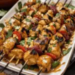 Thai Peanut Marinated Chicken Skewers with a Sweet and Savory Twist 2 Thai Peanut Marinated Chicken Skewers with a Sweet and Savory Twist