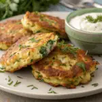 Cheesy Zucchini Fritters