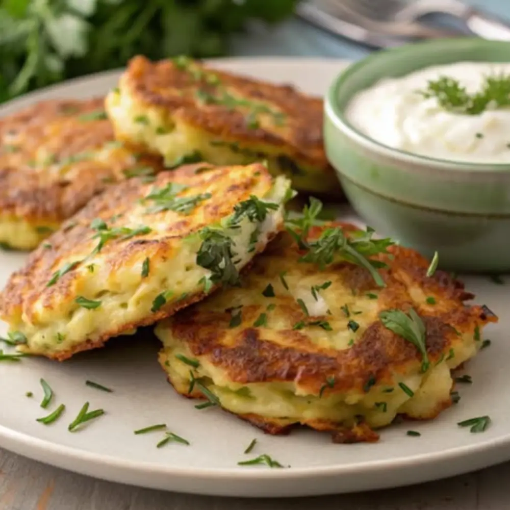 Cheesy Zucchini Fritters