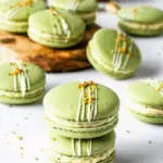 Pistachio Macarons with Pistachio Cream Cheese Filling 3 Pistachio Macarons with Pistachio Cream Cheese Filling