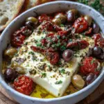 Mediterranean Feta Bake with Olives and Sun-Dried Tomatoes 3 Mediterranean Feta Bake with Olives and Sun-Dried Tomatoes