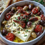 Mediterranean Feta Bake with Olives and Sun-Dried Tomatoes