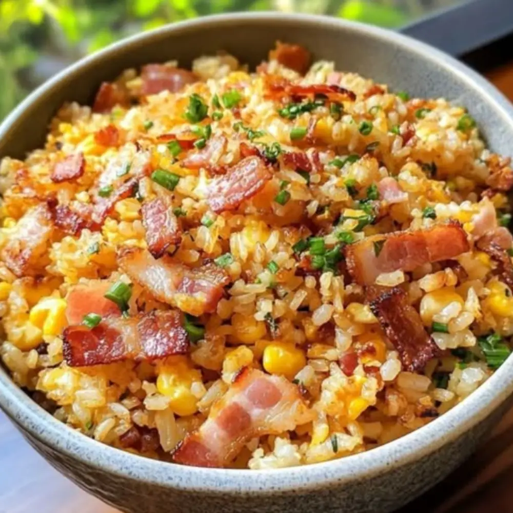 Easy Bacon & Fried Rice Recipe