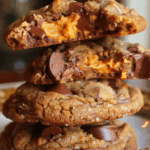 Gooey Reese's Cheesecake Cookies
