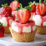 Fresh Strawberry Cheesecake Cups
