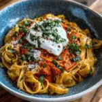 Lemon Burrata Pasta with Roasted Red Pepper Purée 3 Lemon Burrata Pasta with Roasted Red Pepper Purée