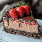 Decadent Chocolate Strawberry Cheesecake 3 Decadent Chocolate Strawberry Cheesecake