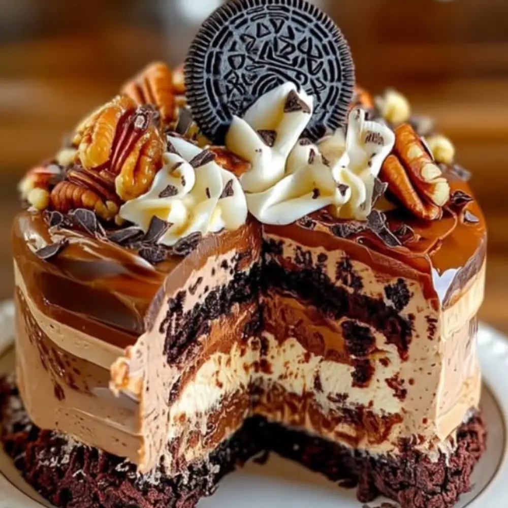 No-Bake German Chocolate Cheesecake