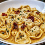 Baked Garlic Butter Parmesan Chicken Tortellini