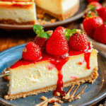 Classic Strawberry Cheesecake Slice