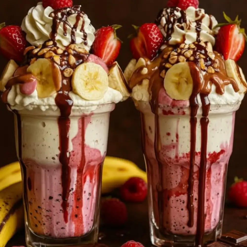 Summer Strawberry Banana Shake