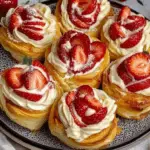 Strawberry and Cream Cinnamon Rolls with Strawberry Filling 3 Strawberry and Cream Cinnamon Rolls with Strawberry Filling