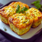 Soft Goat Cheese and Zucchini Cakes