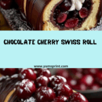 Chocolate Cherry Swiss Roll 3 Chocolate Cherry Swiss Roll
