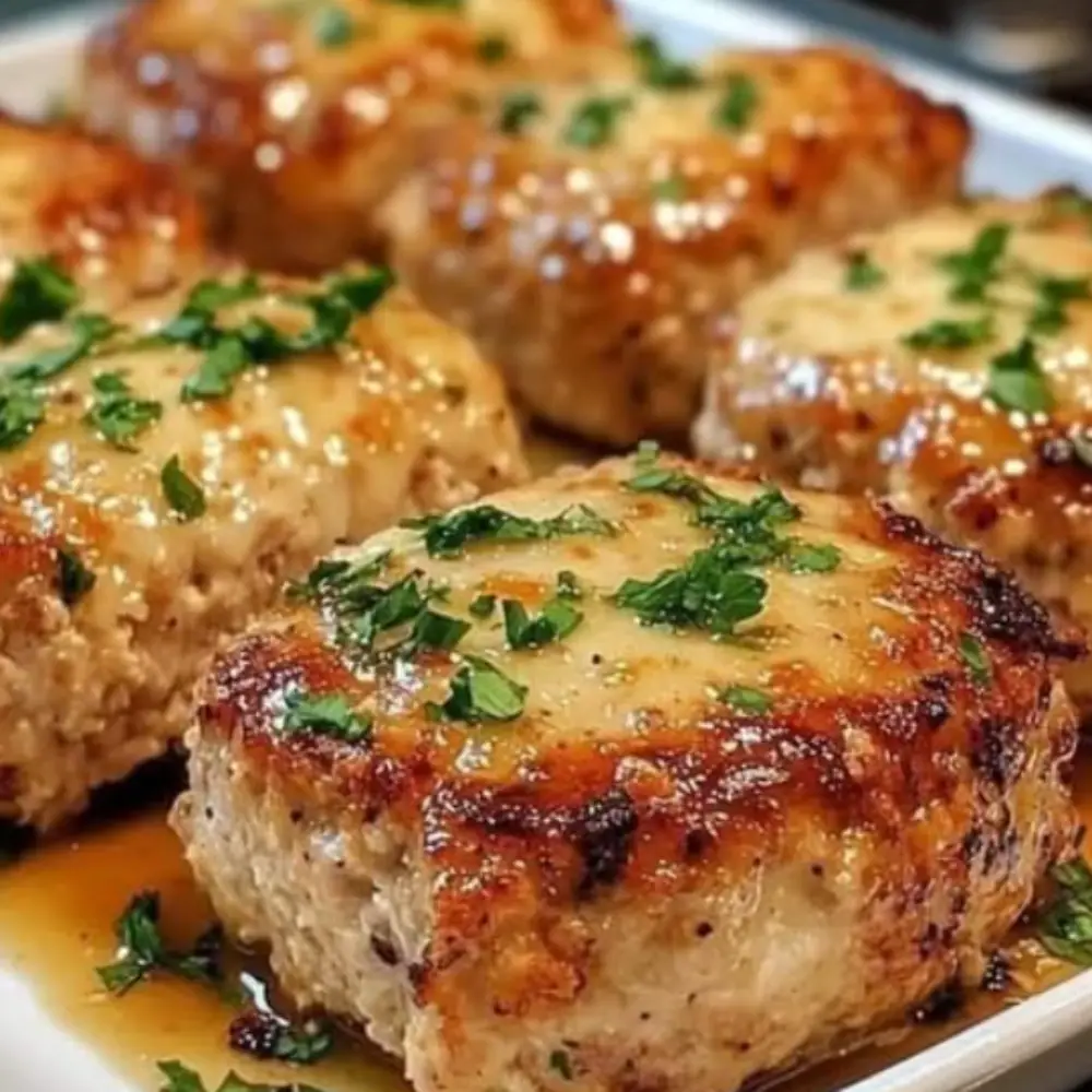 Garlic Parmesan Chicken Meatloaves