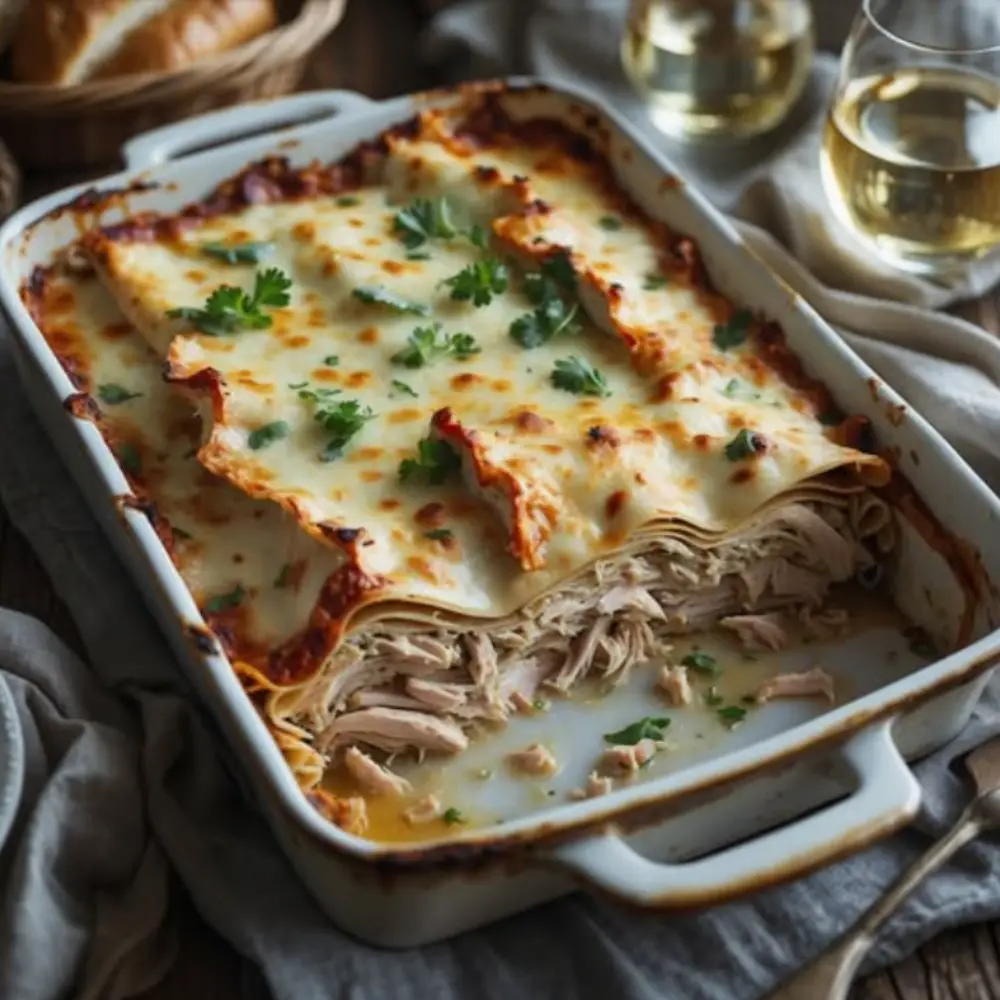 Chicken Lasagna with Ricotta and Basil