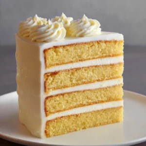 Moist Yellow Cake with Frosting Recipe