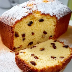 Raisin Loaf Cake Recipe